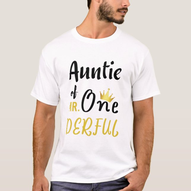 Moster till MR Onederful Rolig 1-års T-Shirt (Framsida)