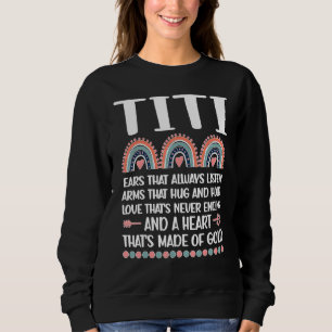 Moster Titi ett hjärta av Guld Rainbow Auntie Appr T Shirt