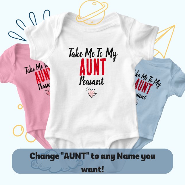 Moster-torget godkänt: ta mig till min Moster-bond T Shirt (gift from grandma baby)