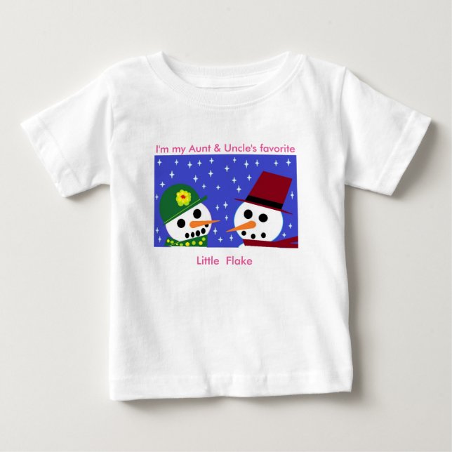 MOSTER & UNCLE'S FAVORITE LITTLE FLAKE BABY TEE (Framsida)