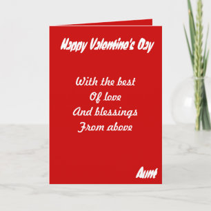 Moster valentins hälsningskort helgkort