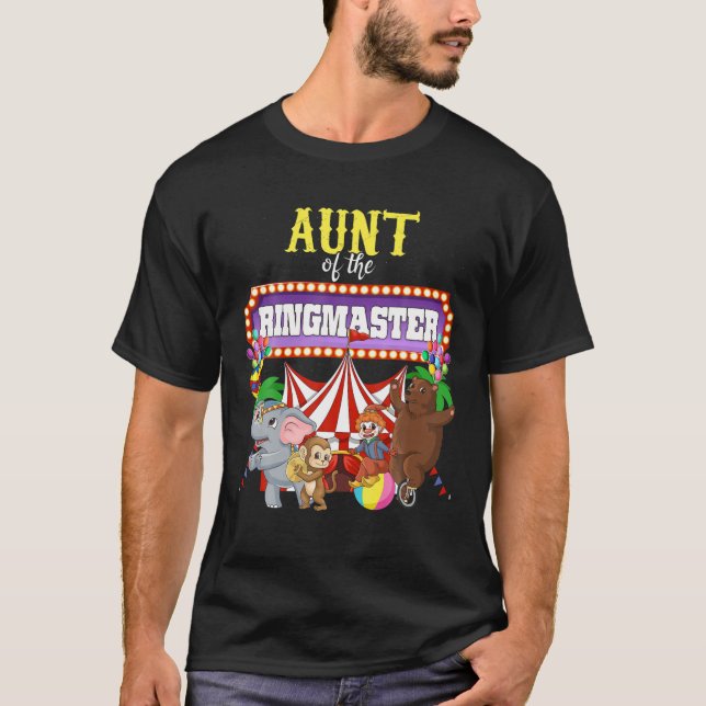 Moster vid födelsedag Ringmaster Kids Circus Party T Shirt (Framsida)