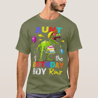 Moster vid födelsedagskorgen Shirt Moster Dinosaur T