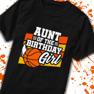 Moster vid födelsedagstjejar Basketball Birthday T Shirt