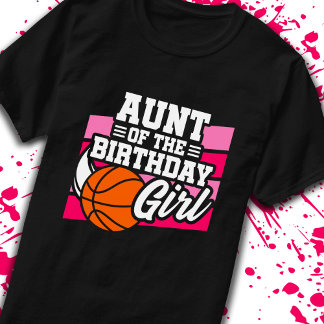 Moster vid födelsedagstjejar Basketball Birthday T Shirt