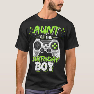 Moster vid födelsedagstjukens matchande videospels t shirt