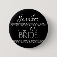 Mostern av brudsvart- och silverbröllop klämmer