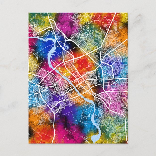 Mosul Irak City Karta Vykort (Framsida)