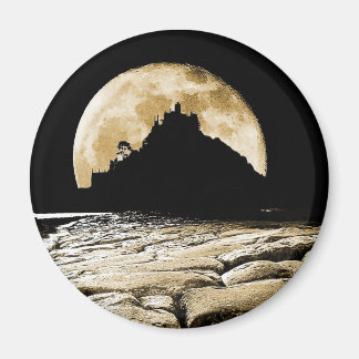 Mot bakgrund av Sepia måne Magnet