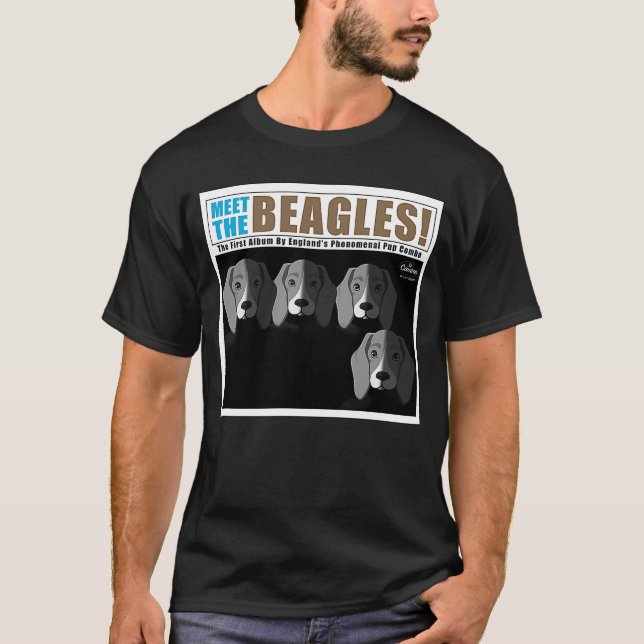 Möt Beagles Hund Classic Album Parody T Shirt (Framsida)