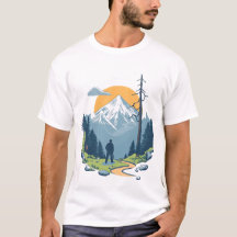 Möt bergen – Grafisk naturäventyrs T-shirt