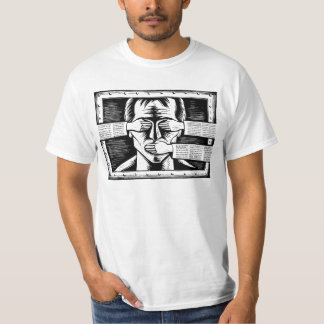 Mot censur i världsskjortan tee shirt