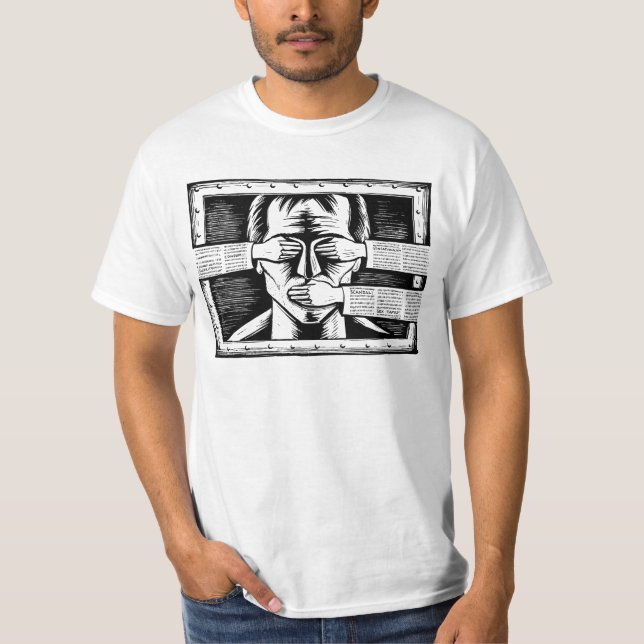 Mot censur i världsskjortan tröja (Framsida)