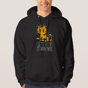 Möt Cute Kitten Meow, jag Kärlek dig! Retro-spel D Hoodie