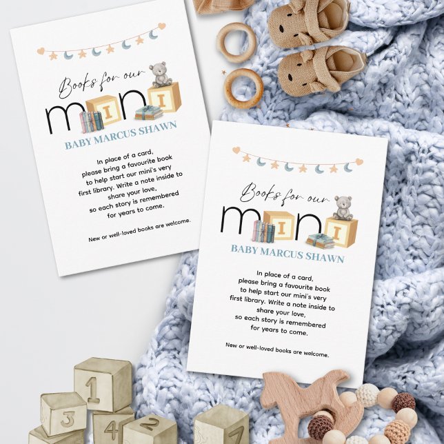 Möt De Mini Blå Böckerna För Baby Kort (Skapare uppladdad)