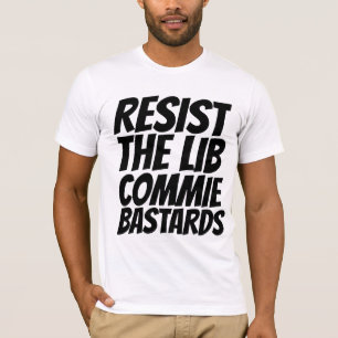 MOT DEN LIBERALA KOMMUNISTBASERADE T-SHIRTS