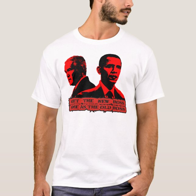 Möt den nya chefen t-shirt (Framsida)