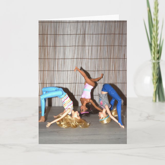 Möt Gym Girls. Kort (Framsida)