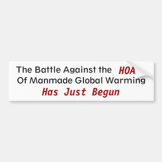 Mot människoskapad global uppvärmning - Anpassad Bildekal