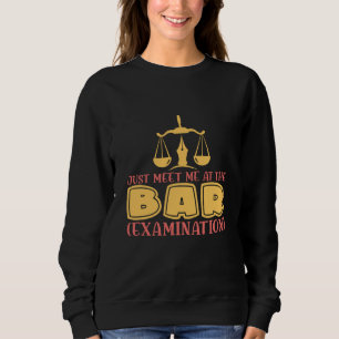 Möt Mig Barast På Baren för Advokater och Juridiks T Shirt