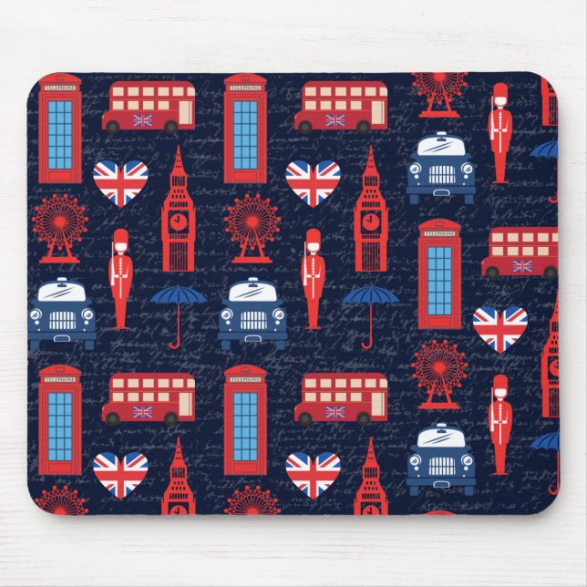 Möt mig i London Mouse Pad Musmatta (Framsidan)
