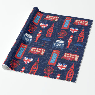Möt mig i London Wrapping Papper Presentpapper