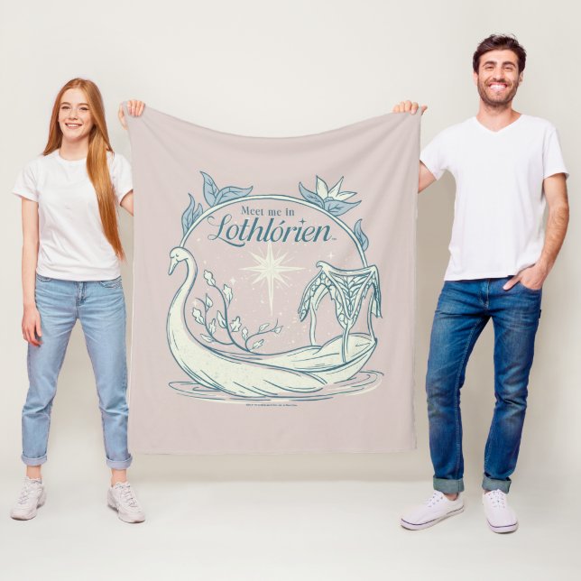 Möt mig i LOTHLORIEN™ - Svanbåt Fleecefilt (På plats)