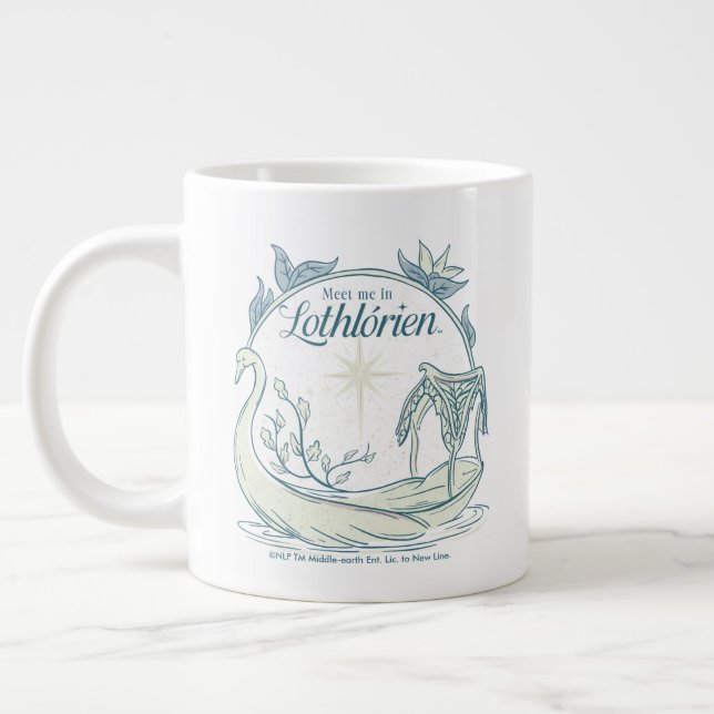 Möt mig i LOTHLORIEN™ - Svanbåt Jumbo Mugg (Vänster)