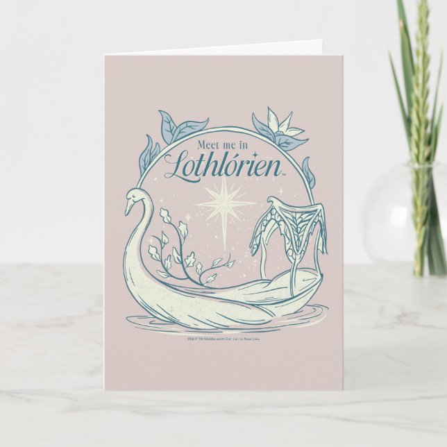 Möt mig i LOTHLORIEN™ - Svanbåt Kort (Framsida)