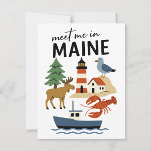 Möt mig i Maine: Kustnära New England och vilda dj Vykort