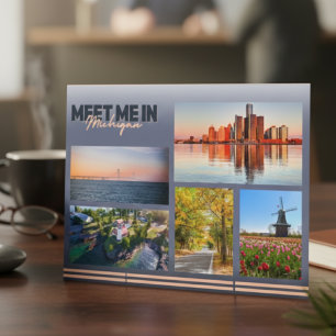 Möt mig i Michigan Vykort