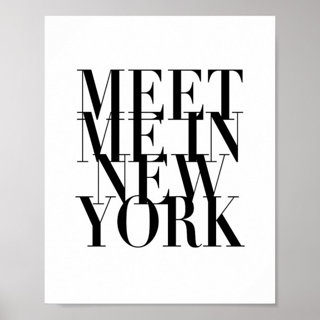 Möt mig i New York Poster (Framsidan)