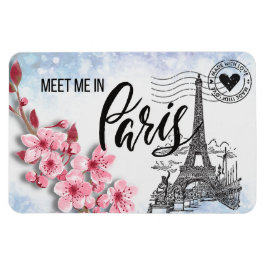 Möt mig i Paris 4" x 6" Magnet
