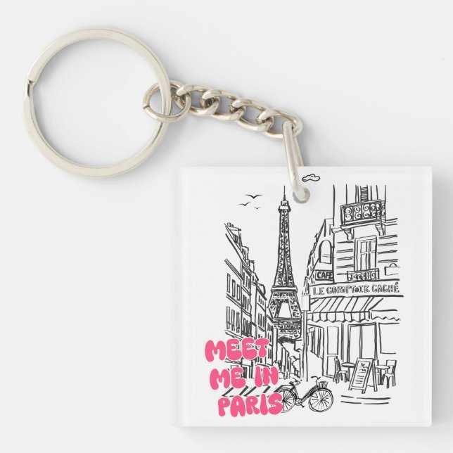 Möt mig i Paris – Eiffeltornet & kafé (Framsidan)