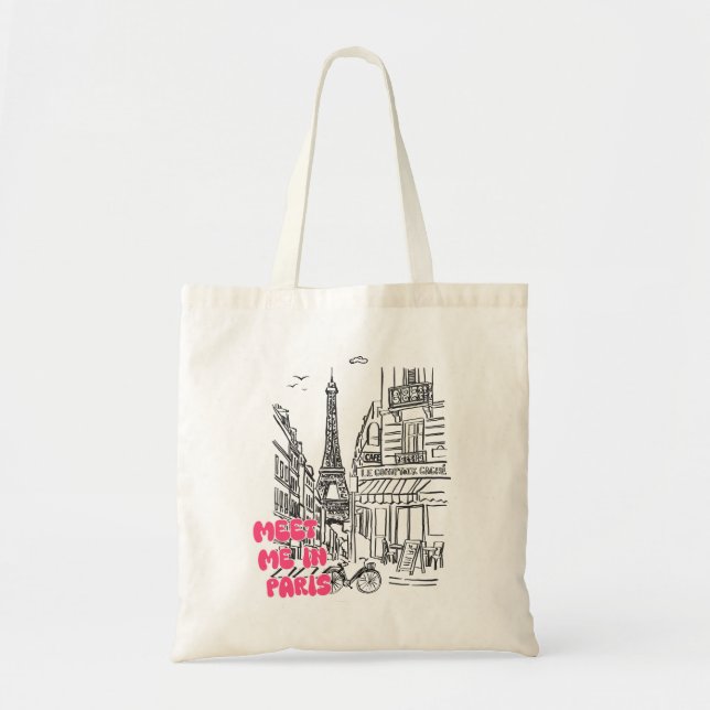Möt mig i Paris – Eiffeltornet & kafé Tygkasse (Framsidan)