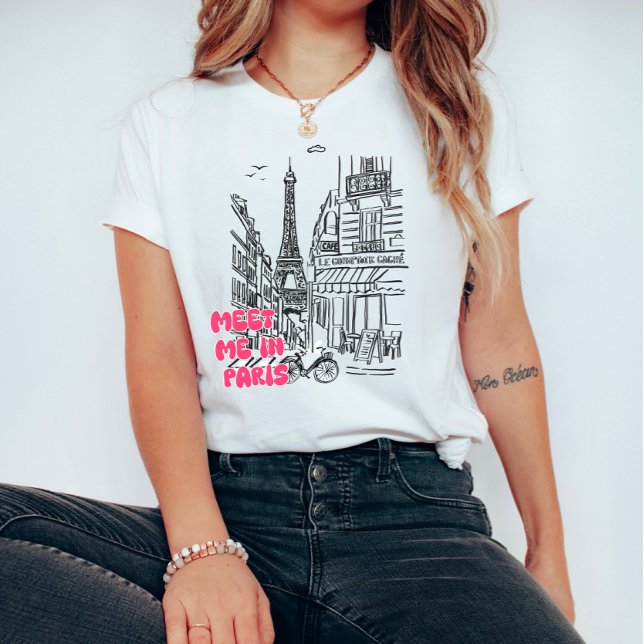 Möt mig i Paris – Eiffeltornet T Shirt (Skapare uppladdad)