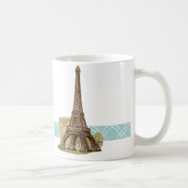 Möt mig i Paris Fransk Frankrike Eiffel Torn Mugg