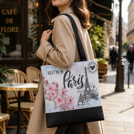 Möt mig i Paris-handväskan Tygkasse
