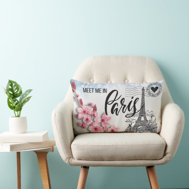 Möt mig i Paris Lumbar Pillow Lumbarkudde (Stol)