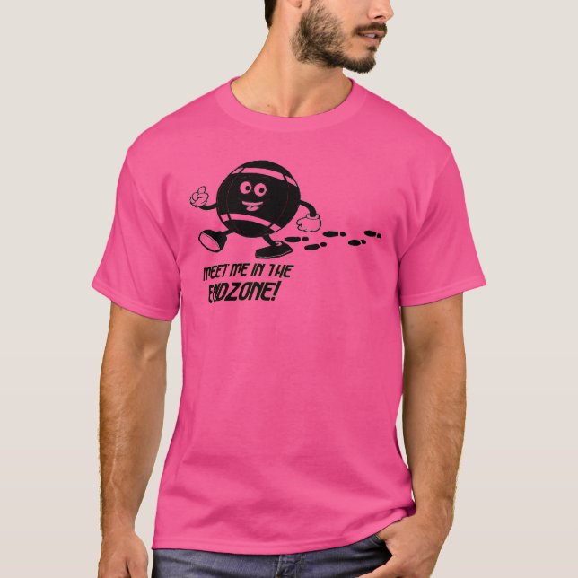 Möt mig i slutzonens Tecknad T-Shirt Black Print (Framsida)