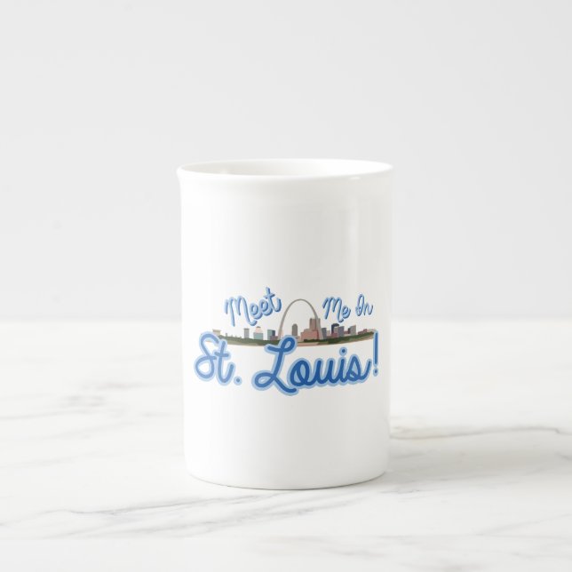 Möt mig i St Louis! Benporslin Mugg (Framsidan)