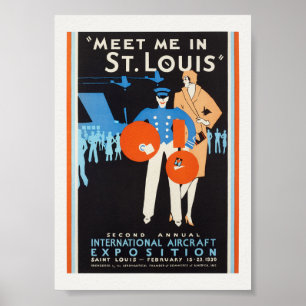 Möt mig i St. Louis Vintage Affisch 1930