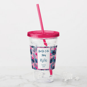 Möt mig i Tropikerna Födelsedagsakryl Tumbler Take Away Mugg
