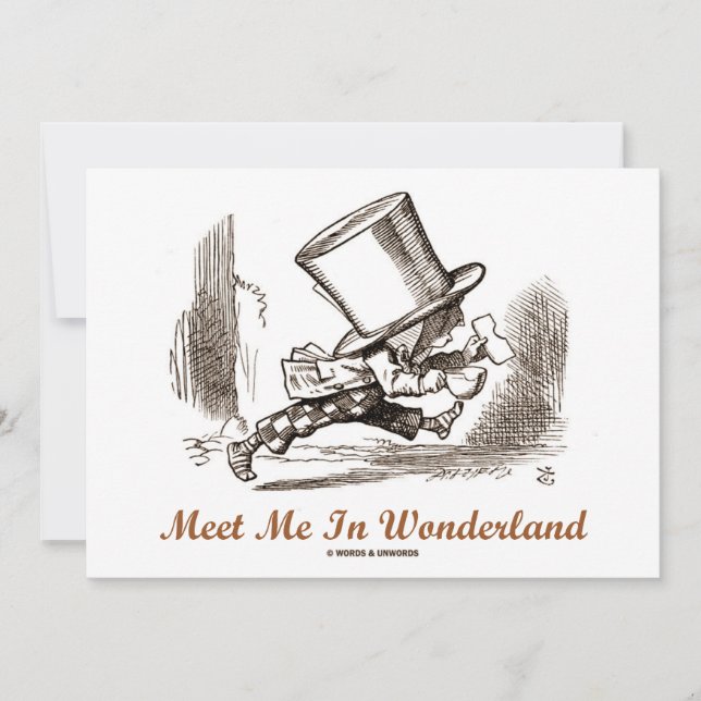 Möt mig i Wonderland (Mad Hatter Running) (Framsida)