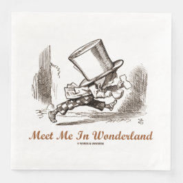 Möt mig i Wonderland Mad Hatter Running Pappersservett