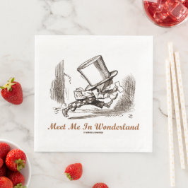 Möt mig i Wonderland Mad Hatter Running Pappersservett