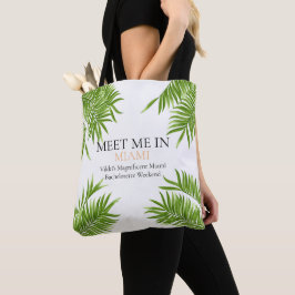 Möt mig Miami Bachelorette Party Vacation Tygkasse