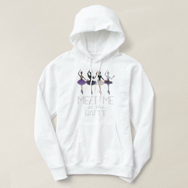 Möt mig på Barre  Hoodie (Design framsida)