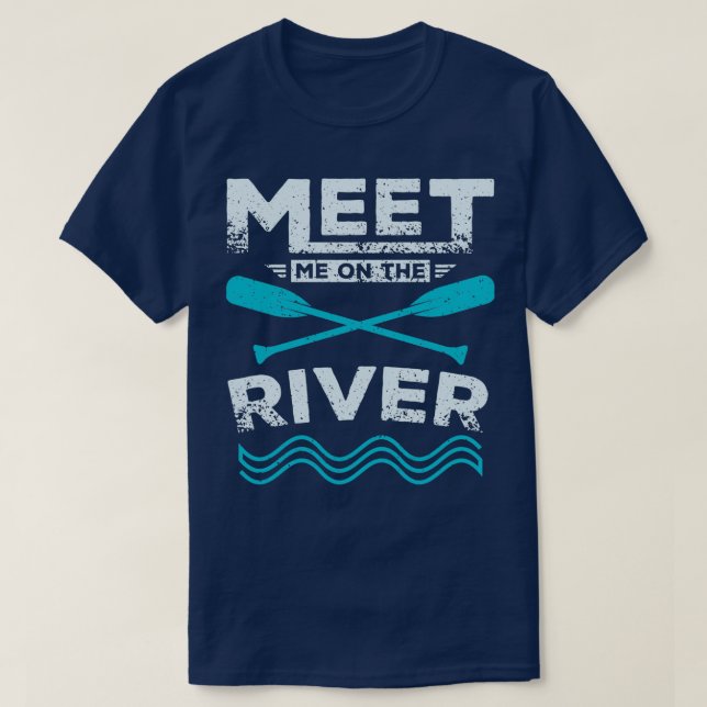 Möt mig på floduttaget t shirt (Design framsida)