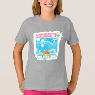 Möt mig på Neon-grafik med central profil T Shirt